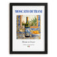 Moscato di Trani – Italian Dessert Wine, Vinoteca Illustration, in sleek black frame