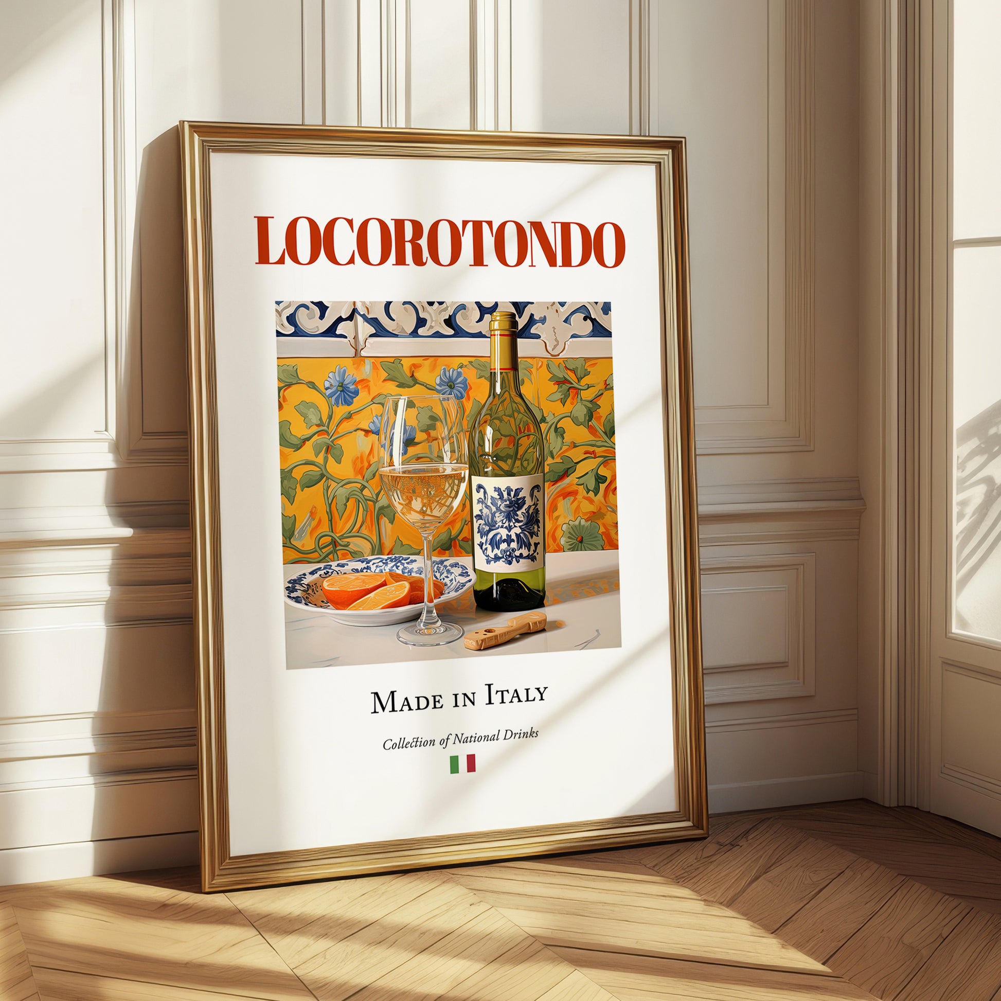 Locorotondo – Italian White Wine, Wine Bar Painting
