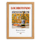 Locorotondo – Italian White Wine, Wine Bar Painting, set in oak frame