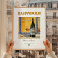 Ramandolo – Italian Dessert Wine, Wine Bar Print, styled in a charming Paris street view