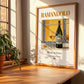 Ramandolo – Italian Dessert Wine, Wine Bar Print, no-text version framed in wood