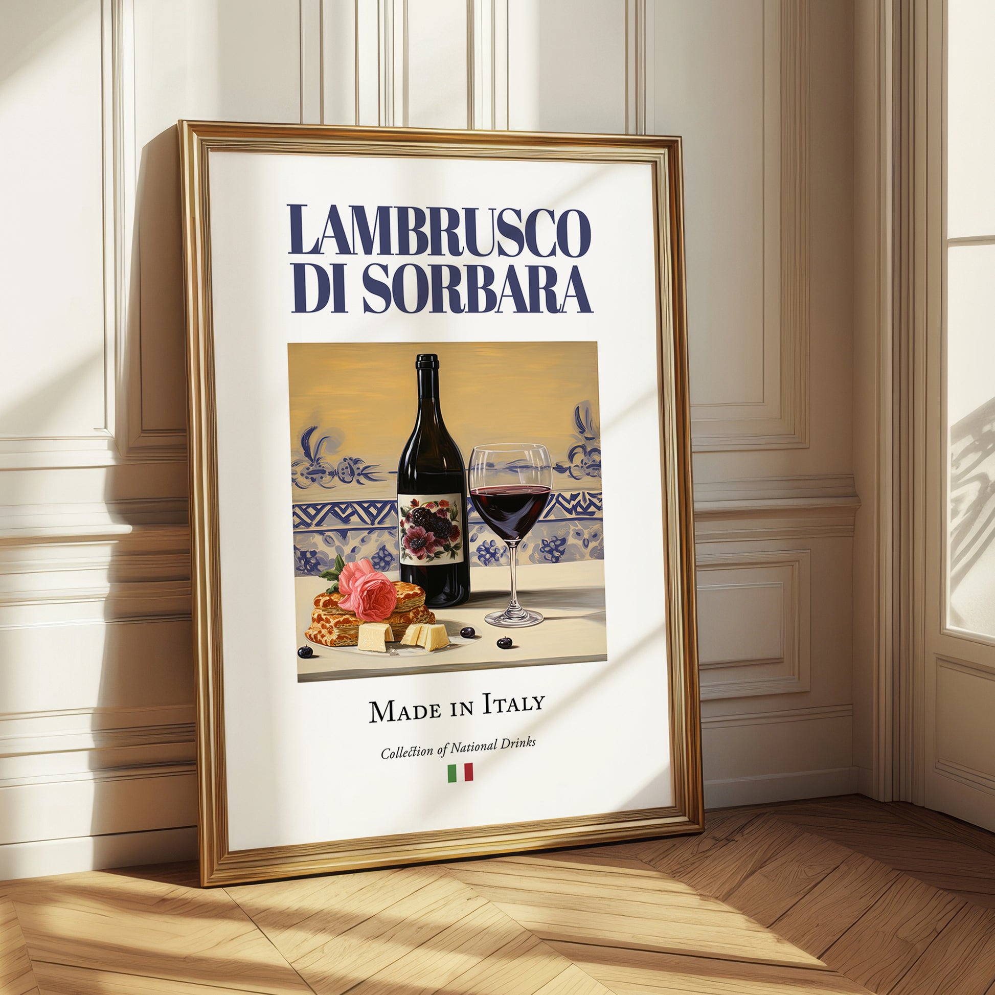 Lambrusco di Sorbara – Italian Sparkling Wine, Tasting Room Poster