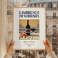 Lambrusco di Sorbara – Italian Sparkling Wine, Tasting Room Poster, styled in a charming Paris street view