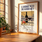 Lambrusco di Sorbara – Italian Sparkling Wine, Tasting Room Poster, no-text version framed in wood