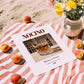 Nocino – Italian Liqueur Drink, Speakeasy Still Life, unframed on coastal sand