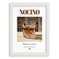 Nocino – Italian Liqueur Drink, Speakeasy Still Life, placed in minimal white frame