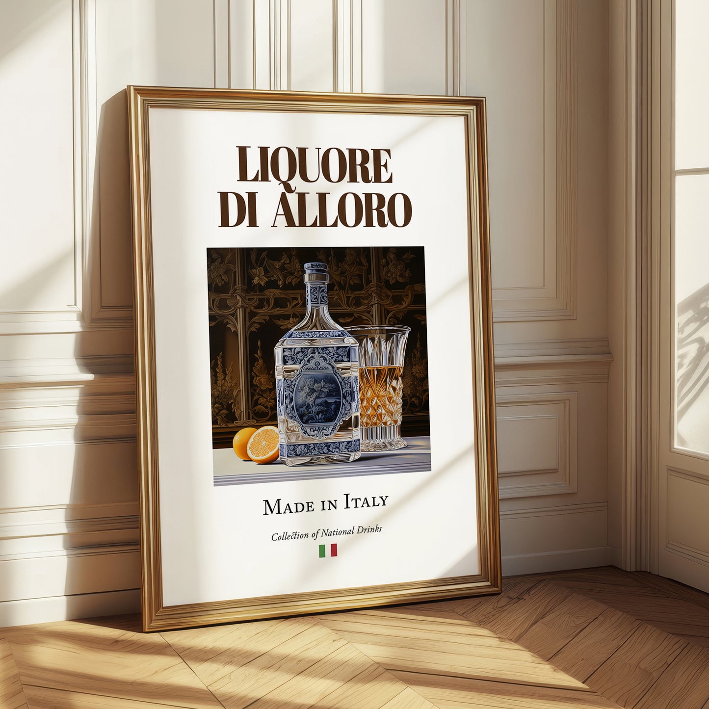 Liquore di alloro – Italian Liqueur Drink, Cocktail Lounge Still Life