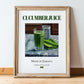 Cucumber Juice – Jamaican Beverage Drink, Rooftop Terrace Poster, in wooden frame leaning on the floor