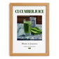 Cucumber Juice – Jamaican Beverage Drink, Rooftop Terrace Poster, set in oak frame