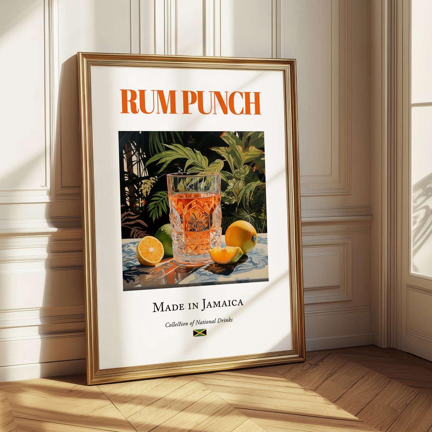 Rum Punch – Jamaican Cocktail Drink, Rooftop Terrace Wall Decor