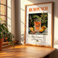 Rum Punch – Jamaican Cocktail Drink, Rooftop Terrace Wall Decor, no-text version framed in wood