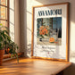 Awamori – Japanese Spirit Drink, Rooftop Terrace Print, no-text version framed in wood