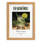 Haibōru – Japanese Cocktail Drink, Hotel Lobby Poster, set in oak frame