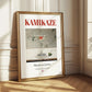 Kamikaze – Japanese Cocktail Drink, Beach Bar Print