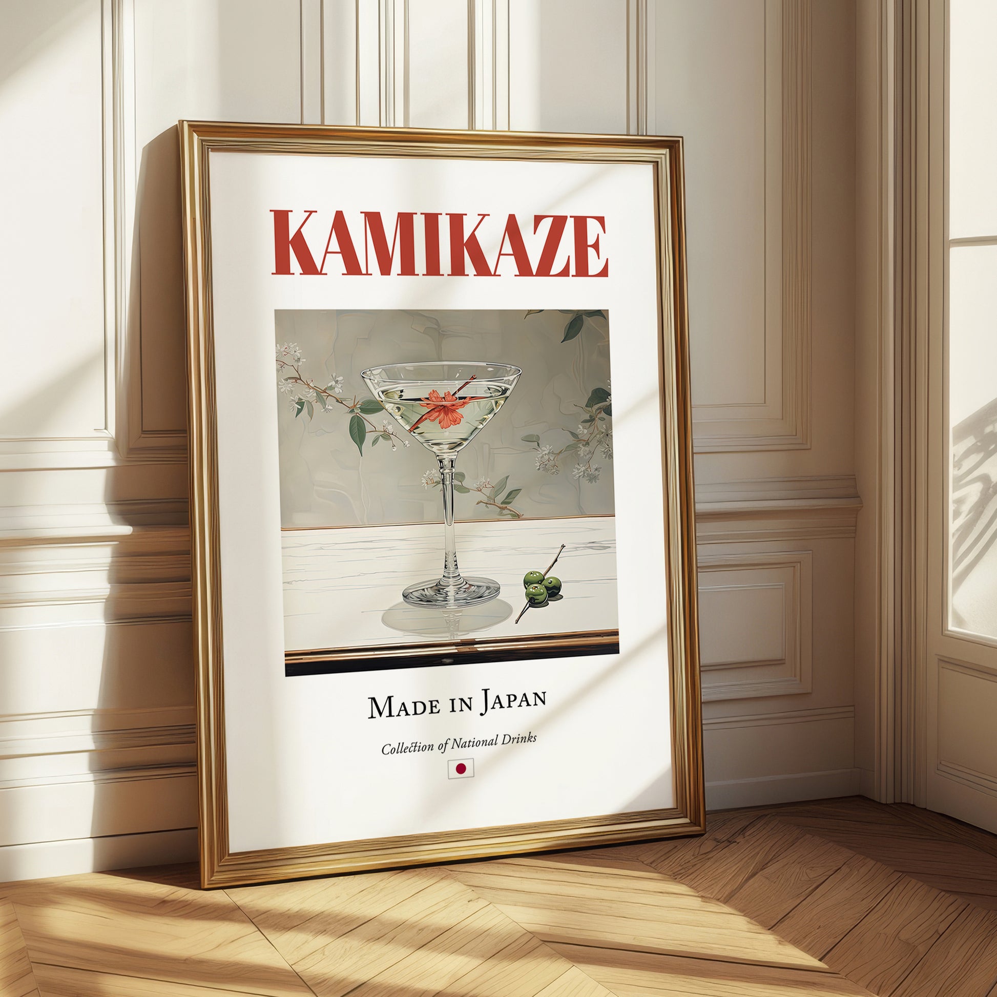 Kamikaze – Japanese Cocktail Drink, Beach Bar Print