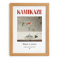 Kamikaze – Japanese Cocktail Drink, Beach Bar Print, set in oak frame