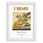 Umeshu – Japanese Beverage Drink, Cocktail Lounge Wall Art, placed in minimal white frame