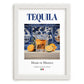 Tequila – Mexican Spirit Drink, Rooftop Terrace Poster, placed in minimal white frame