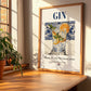 Gin – Dutch Spirit Drink, Hotel Lobby Wall Art, no-text version framed in wood