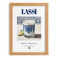 Lassi – Pakistani Beverage Drink, Hotel Lobby Wall Decor, set in oak frame