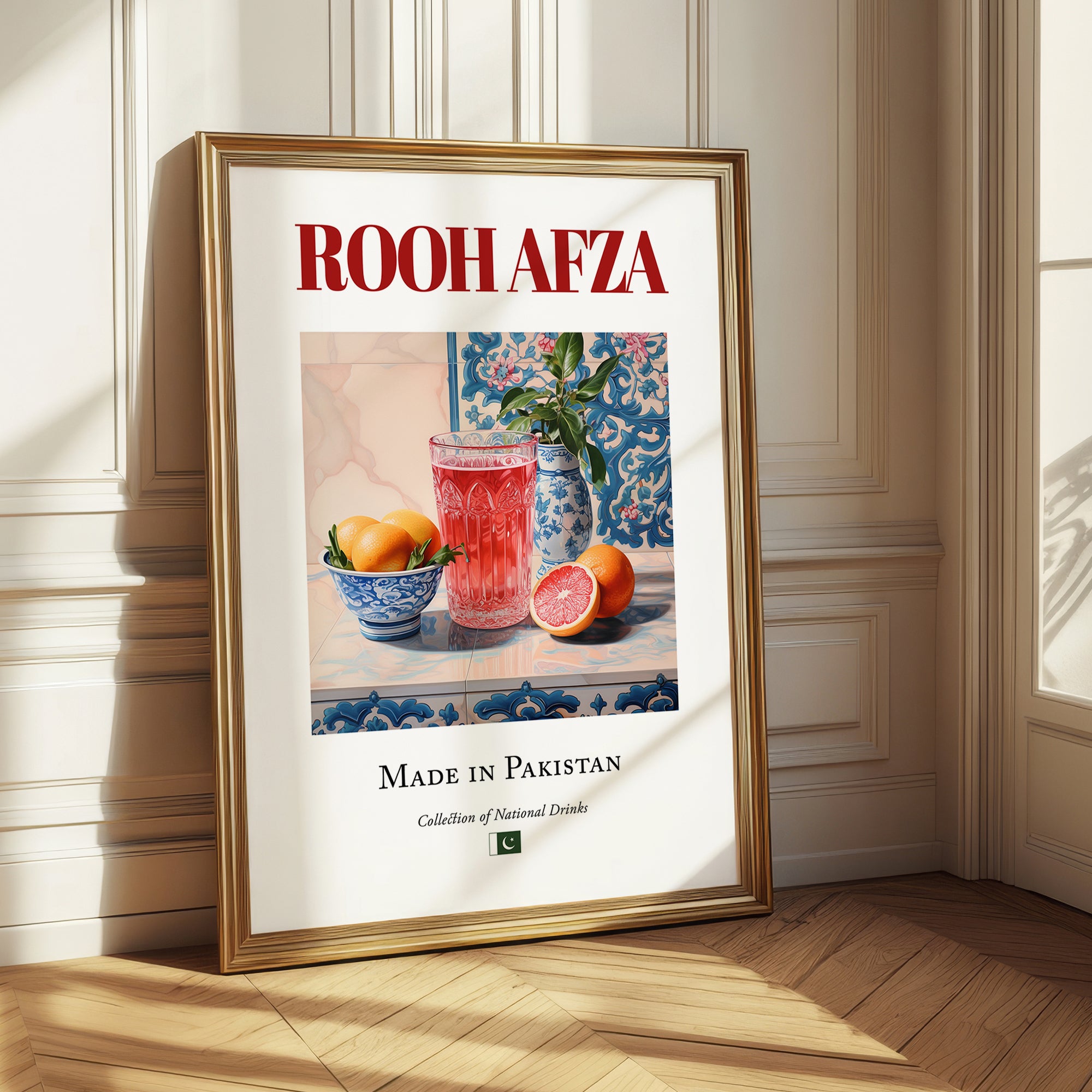 Rooh Afza – Pakistani Beverage Drink, Jazz Bar Painting