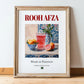 Rooh Afza – Pakistani Beverage Drink, Jazz Bar Painting, in wooden frame leaning on the floor