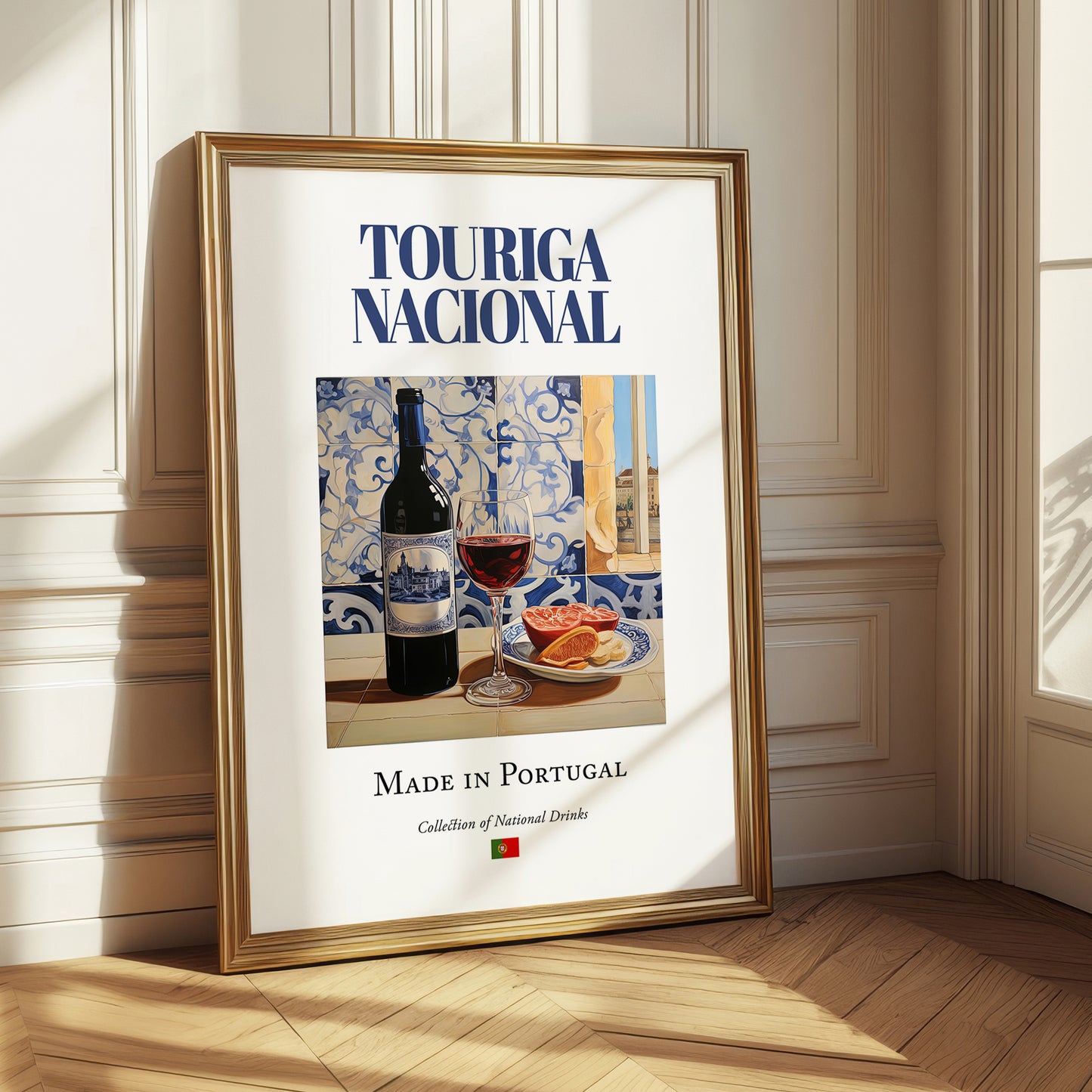 Touriga Nacional – Portuguese Red Wine, Tasting Room Illustration