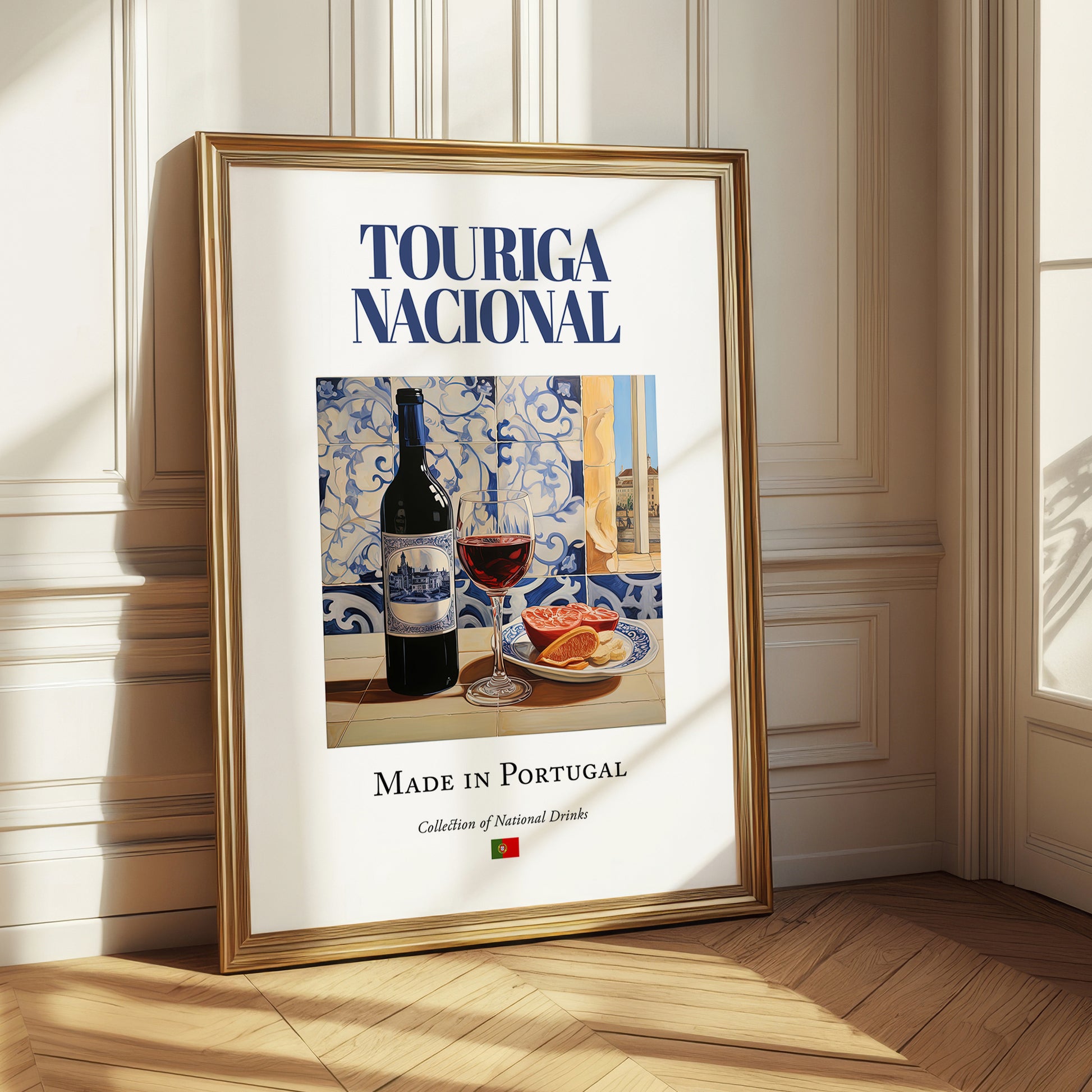 Touriga Nacional – Portuguese Red Wine, Tasting Room Illustration