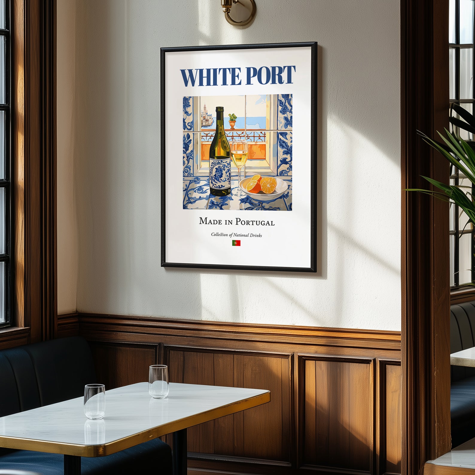 White Port – Portuguese Dessert Wine, Tasting Room Wall Decor, clean layout with no caption