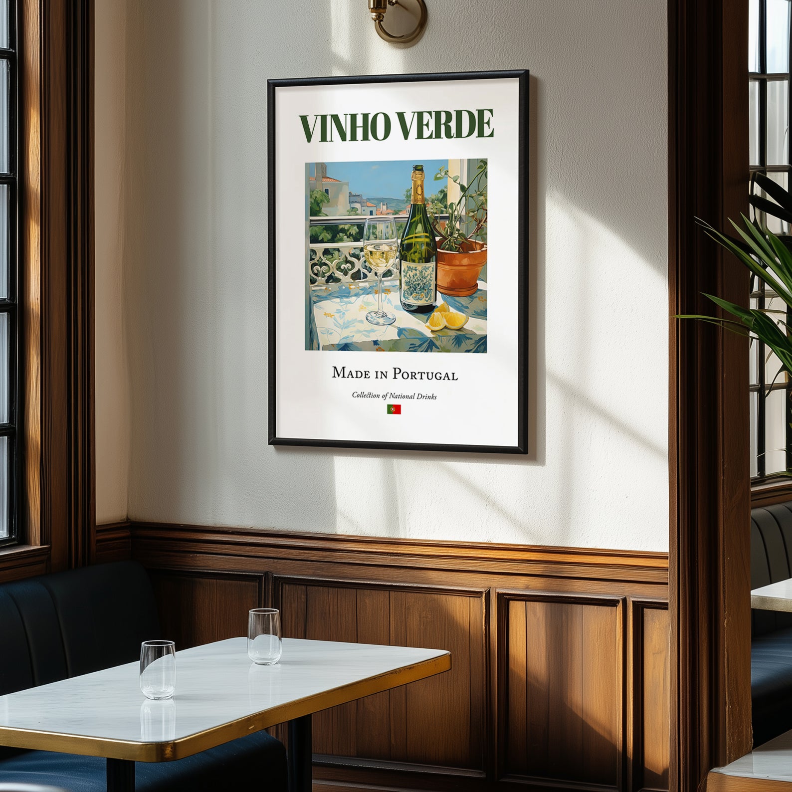 Vinho Verde – Portuguese White Wine, Vinoteca Wall Decor, clean layout with no caption