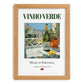 Vinho Verde – Portuguese White Wine, Vinoteca Wall Decor, set in oak frame