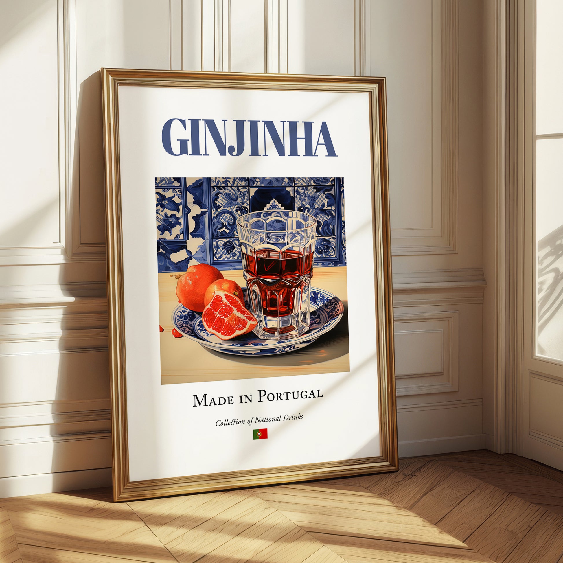 Ginjinha – Portuguese Spirit Drink, Rooftop Terrace Painting