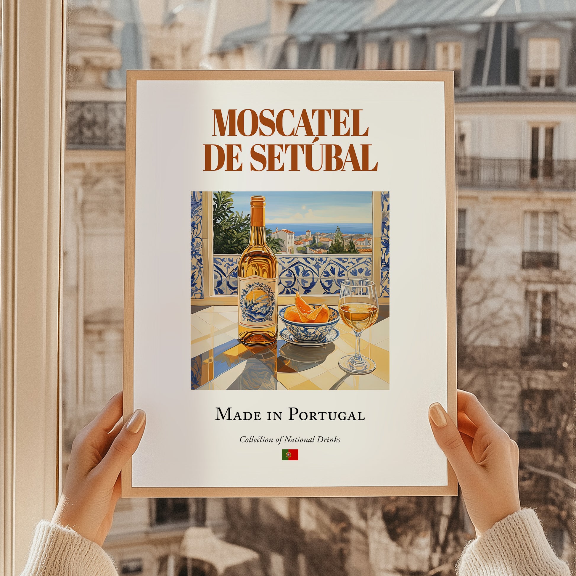 Moscatel de Setúbal – Portuguese Dessert Wine, Enoteca Art, styled in a charming Paris street view