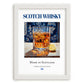 Scotch Whisky – Scottish Spirit Drink, Sky Bar Poster, placed in minimal white frame