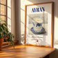 Ayran – Turkish Beverage Drink, Sky Bar Painting, no-text version framed in wood
