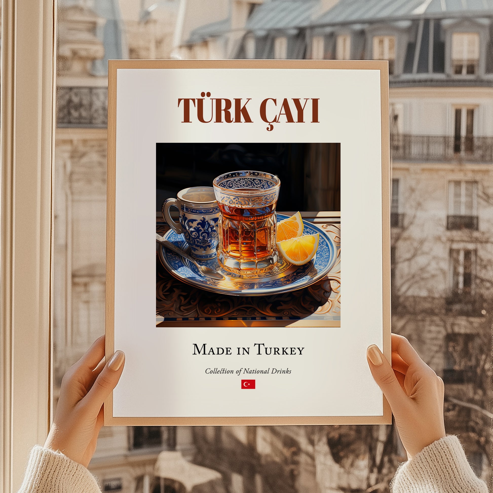 Türk çayı (Turkish Tea) – Turkish Tea, Chashitsu Print, styled in a charming Paris street view