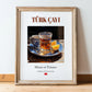 Türk çayı (Turkish Tea) – Turkish Tea, Chashitsu Print, in wooden frame leaning on the floor