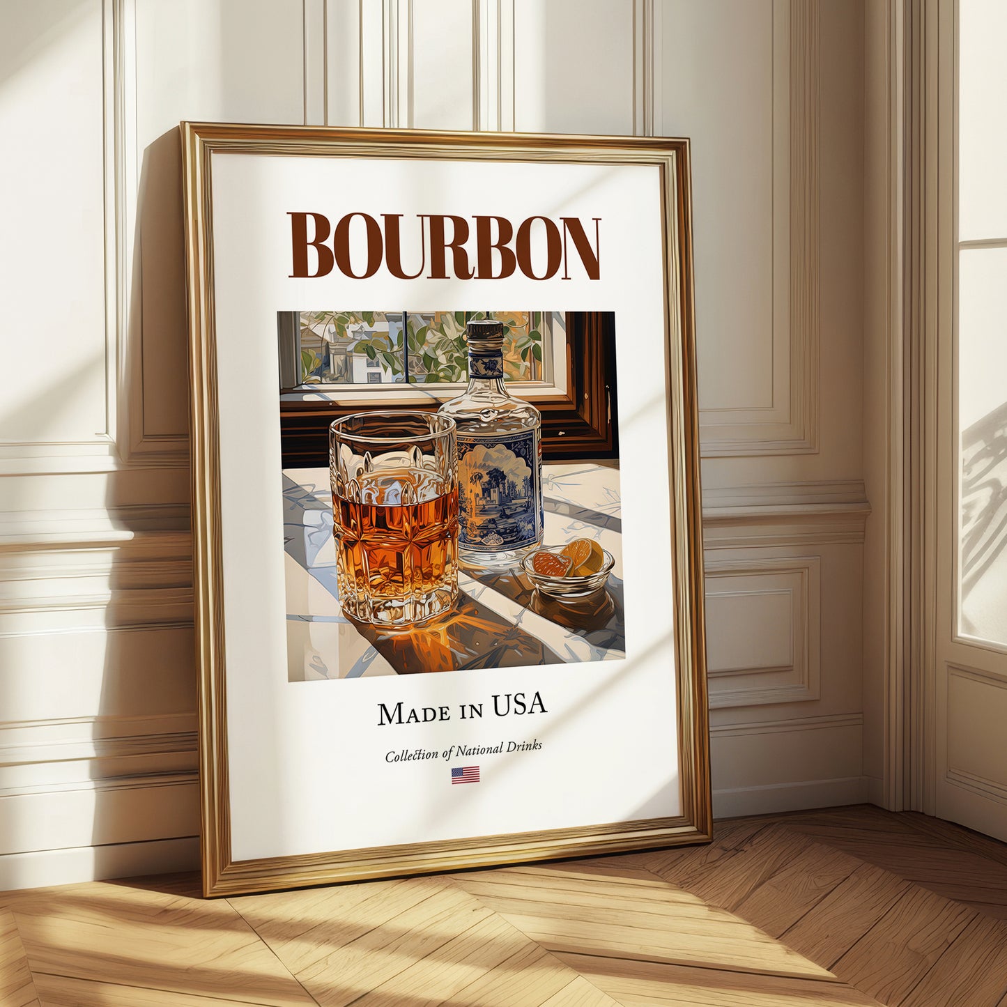 Bourbon – American Spirit Drink, Cocktail Lounge Wall Art