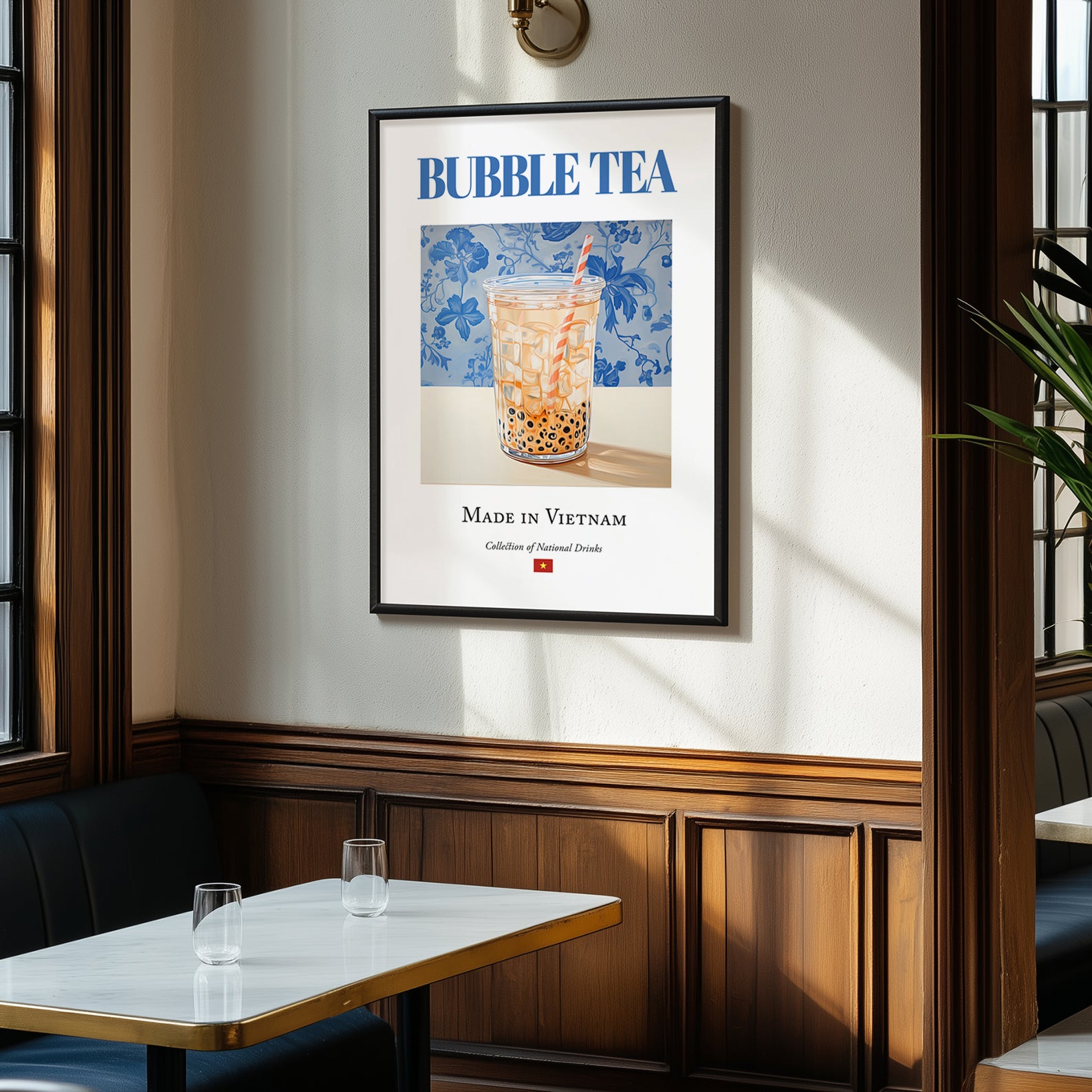 Bubble Tea – Vietnamese Tea, Tea Room Wall Art, clean layout with no caption