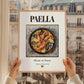 Paella – Spanish Dish, Restaurant Wall Art, styled in a charming Paris street view