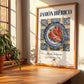 Jamón Ibérico – Spanish Meat Dish, Restaurant Poster, no-text version framed in wood
