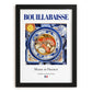 Bouillabaisse – French Soup Dish, Farmhouse Kitchen Illustration, in sleek black frame