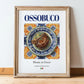Ossobuco – Italian Meat Dish, Tavern Illustration, in wooden frame leaning on the floor