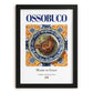 Ossobuco – Italian Meat Dish, Tavern Illustration, in sleek black frame