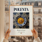 Polenta – Italian Dish, Tavern Wall Art, styled in a charming Paris street view