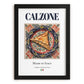 Calzone – Italian Snack Dish, Tavern Poster, in sleek black frame