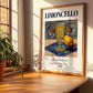 Limoncello – Italian Liqueur Drink, Cocktail Lounge Poster, no-text version framed in wood