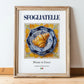 Sfogliatelle – Italian Dessert Dish, Farmhouse Kitchen Poster, in wooden frame leaning on the floor