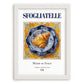 Sfogliatelle – Italian Dessert Dish, Farmhouse Kitchen Poster, placed in minimal white frame