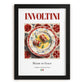 Involtini – Italian Meat Dish, Brasserie Poster, in sleek black frame